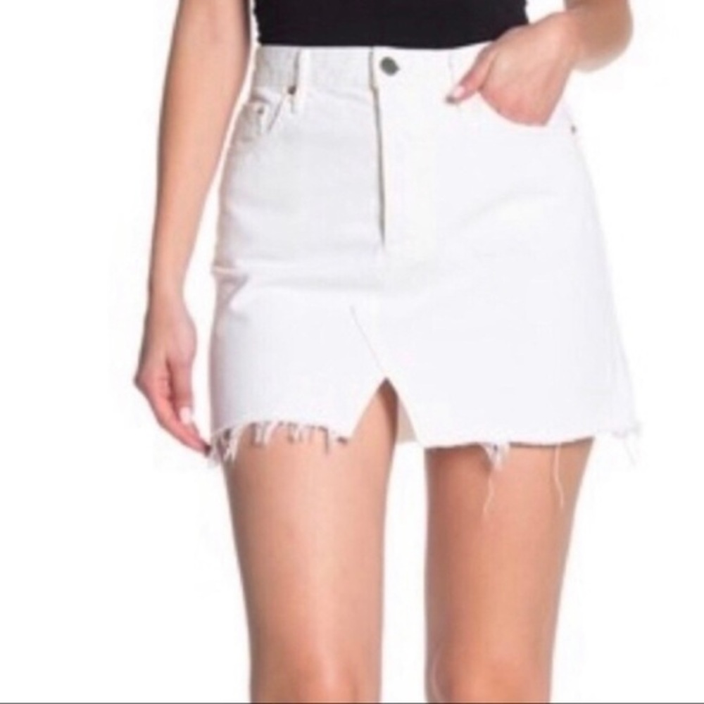 GRLFRND Denim Milla White Skirt Size 25